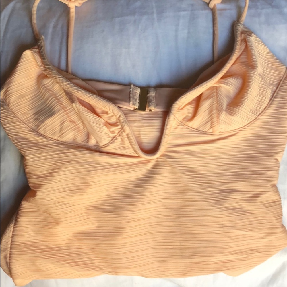 FOR LOVE & LEMONS MONACO BIKINI, PEACH SIZE LARGE